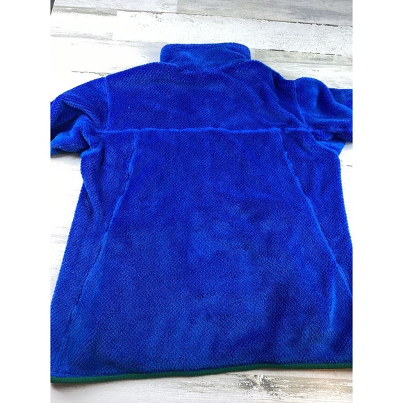 PATAGONIA Re-Tool Snap-T Pullover Blue/Green Fleece Women's  XL PolarTec 1/4 Zip - Picture 9 of 13